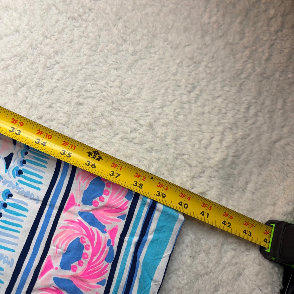 Lilly Pulitzer Bal Harbour Palazzo Pants Blue Pink Tropical Print Rayon womens M - Picture 8 of 8